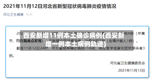 西安新增11例本土确诊病例(西安新增一例本土病例轨迹)