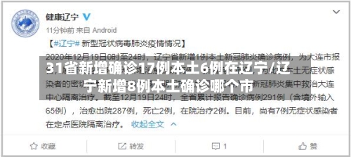 31省新增确诊17例本土6例在辽宁/辽宁新增8例本土确诊哪个市-第2张图片