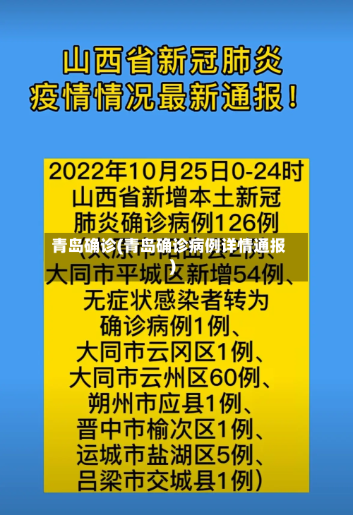 青岛确诊(青岛确诊病例详情通报)
