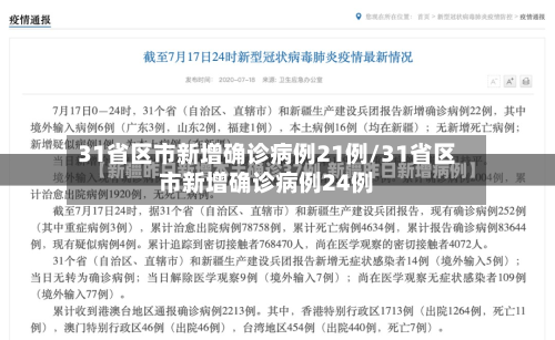 31省区市新增确诊病例21例/31省区市新增确诊病例24例-第2张图片