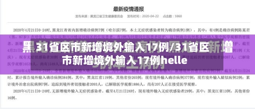 31省区市新增境外输入17例/31省区市新增境外输入17例helle