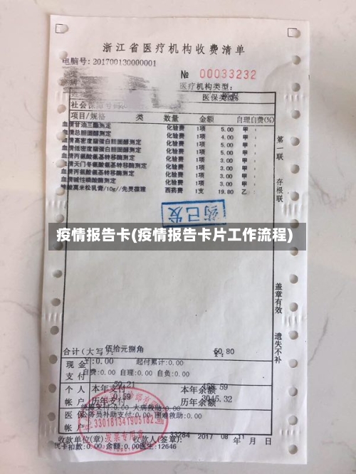 疫情报告卡(疫情报告卡片工作流程)-第2张图片