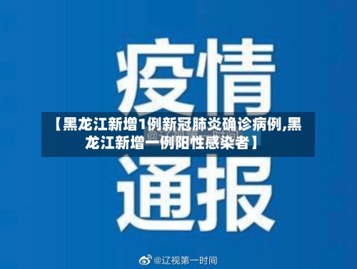 【黑龙江新增1例新冠肺炎确诊病例,黑龙江新增一例阳性感染者】-第2张图片