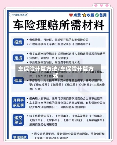 车保险计算方法/车保险计算方式-第3张图片