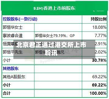 北京君正通过港交所上市聆讯