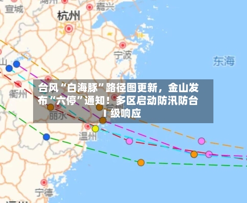 台风“白海豚”路径图更新，金山发布“六停”通知！多区启动防汛防台Ⅰ级响应
