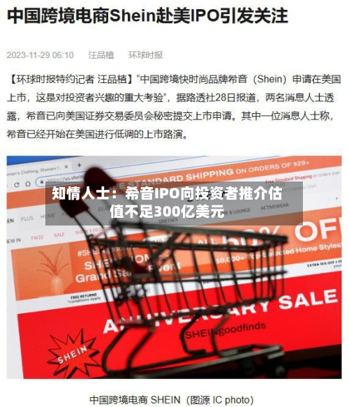 知情人士：希音IPO向投资者推介估值不足300亿美元-第1张图片