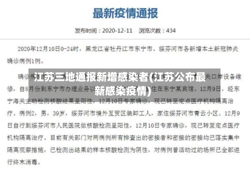 江苏三地通报新增感染者(江苏公布最新感染疫情)-第2张图片