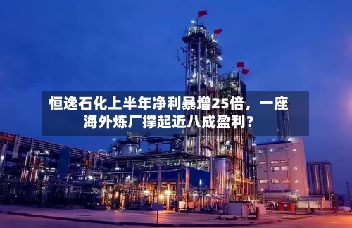 恒逸石化上半年净利暴增25倍，一座海外炼厂撑起近八成盈利？-第1张图片