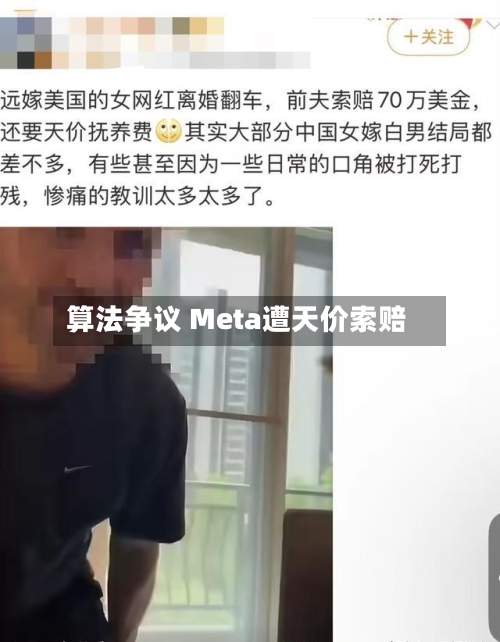 算法争议 Meta遭天价索赔-第2张图片