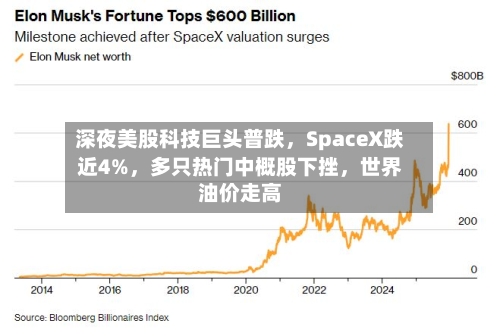 深夜美股科技巨头普跌，SpaceX跌近4%，多只热门中概股下挫，世界油价走高-第2张图片
