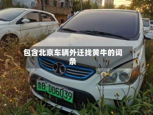 包含北京车辆外迁找黄牛的词条