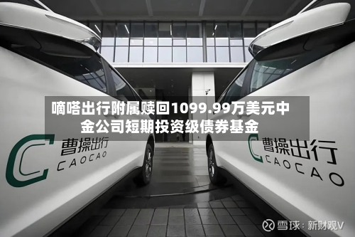嘀嗒出行附属赎回1099.99万美元中金公司短期投资级债券基金-第1张图片