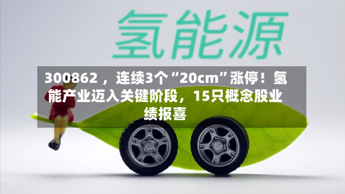 300862 ，连续3个“20cm”涨停！氢能产业迈入关键阶段，15只概念股业绩报喜