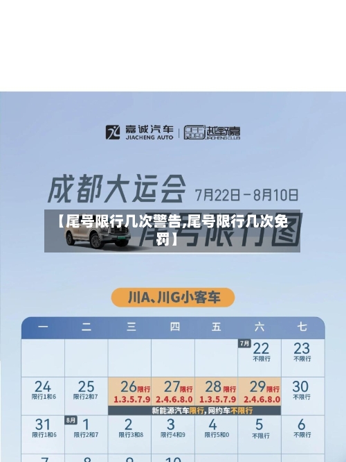 【尾号限行几次警告,尾号限行几次免罚】-第2张图片