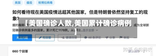 【美国确诊人数,美国累计确诊病例】
