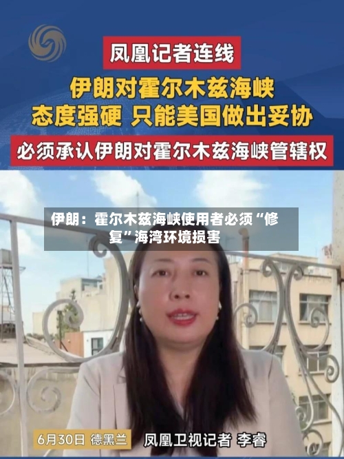 伊朗：霍尔木兹海峡使用者必须“修复”海湾环境损害-第2张图片