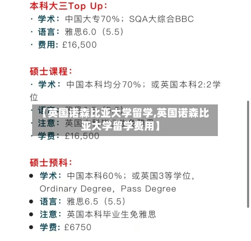 【英国诺森比亚大学留学,英国诺森比亚大学留学费用】-第2张图片