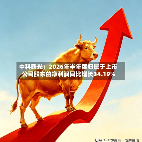 中科曙光：2026年半年度归属于上市公司股东的净利润同比增长34.19%-第3张图片