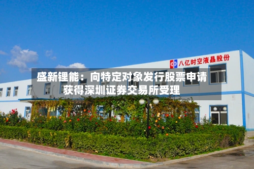 盛新锂能：向特定对象发行股票申请获得深圳证券交易所受理-第1张图片