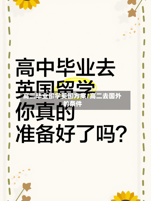 高二毕业留学英国方案/高二去国外的条件