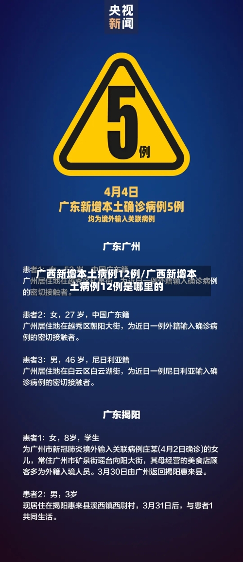 广西新增本土病例12例/广西新增本土病例12例是哪里的