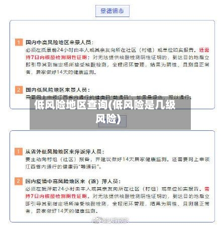 低风险地区查询(低风险是几级风险)-第3张图片