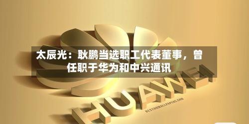 太辰光：耿鹏当选职工代表董事，曾任职于华为和中兴通讯-第2张图片