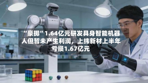 “豪掷”1.64亿元研发具身智能机器人但暂未产生利润，上纬新材上半年亏损1.67亿元-第2张图片