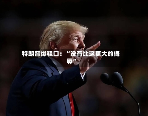 特朗普爆粗口：“没有比这更大的侮辱”