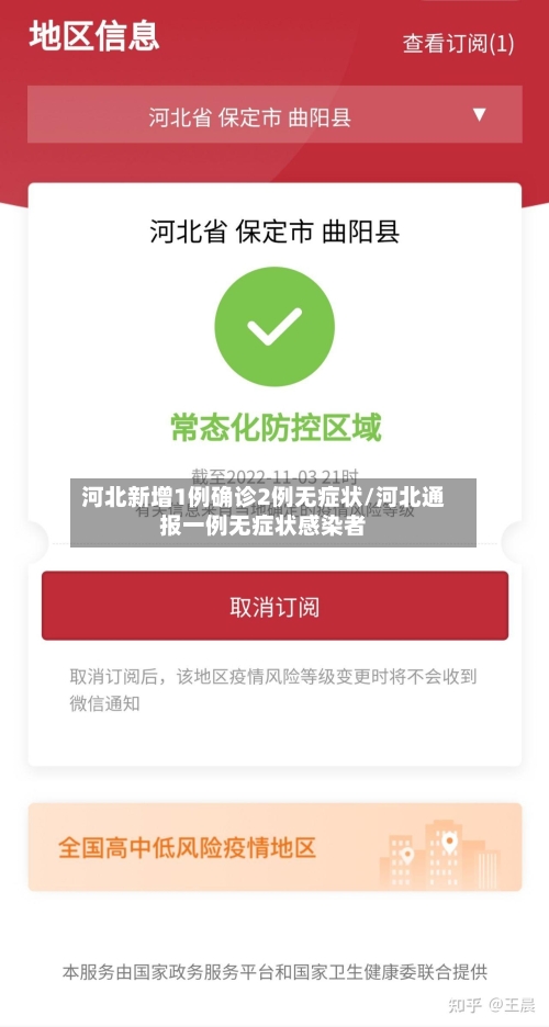 河北新增1例确诊2例无症状/河北通报一例无症状感染者