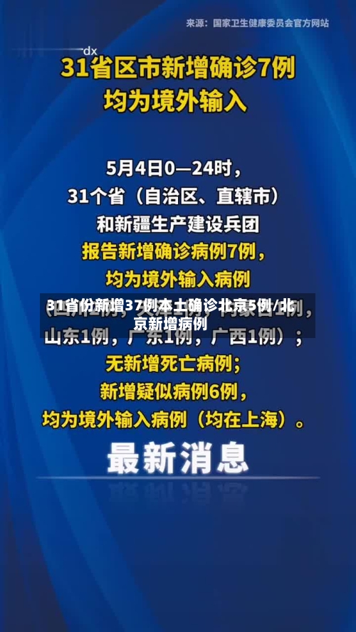 31省份新增37例本土确诊北京5例/北京新增病例-第2张图片