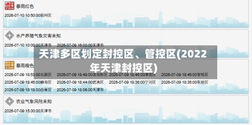 天津多区划定封控区、管控区(2022年天津封控区)-第2张图片
