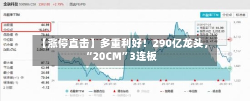 【涨停直击】多重利好！290亿龙头，“20CM	”3连板-第1张图片