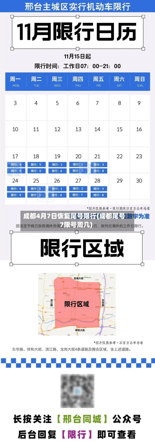 成都4月7日恢复尾号限行(成都尾号7限号周几)