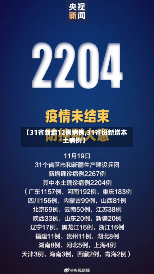 【31省新增12例病例,31省份新增本土病例】