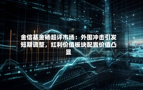 金信基金杨超评市场：外围冲击引发短期调整	，红利价值板块配置价值凸显-第1张图片