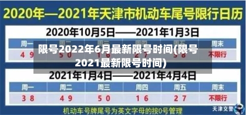 限号2022年6月最新限号时间(限号2021最新限号时间)-第2张图片