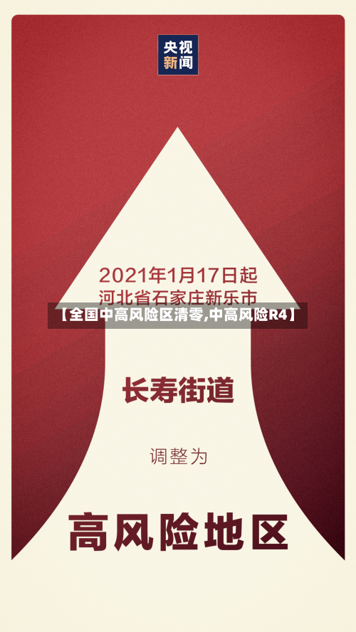 【全国中高风险区清零,中高风险R4】
